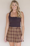 Hollis Plaid Belted Mini Skirt Hollis Plaid Belted Mini Skirt