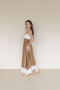 Gentle Flow Front Twist Midi Dress