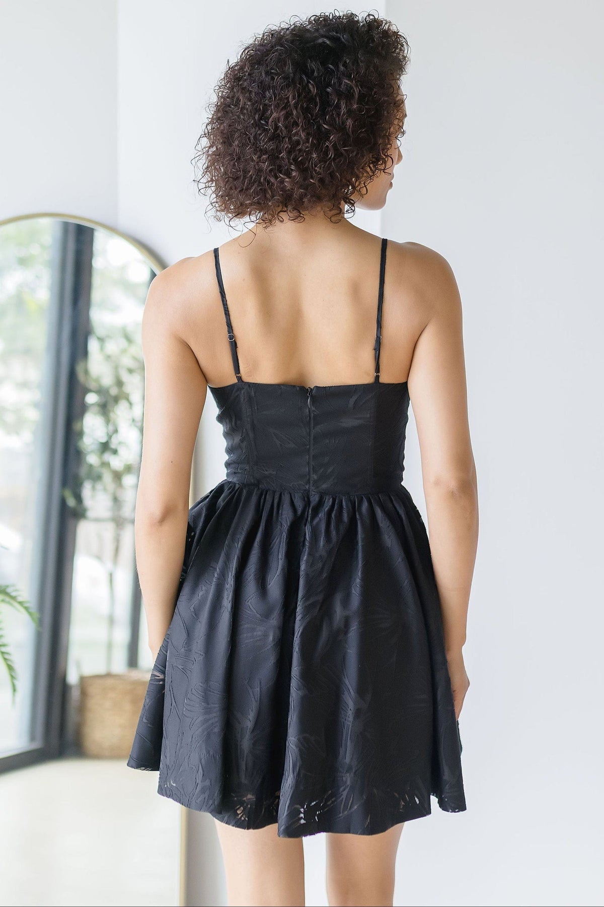 american apparel bustier skater dress ASTR the Label | Linelly Bustier Mini Skater Dress in Brown