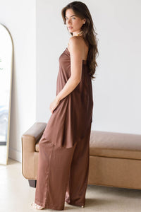 Kenzie Satin Pull On Pant