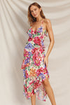 Cyrine Ruffled Floral Maxi Dress