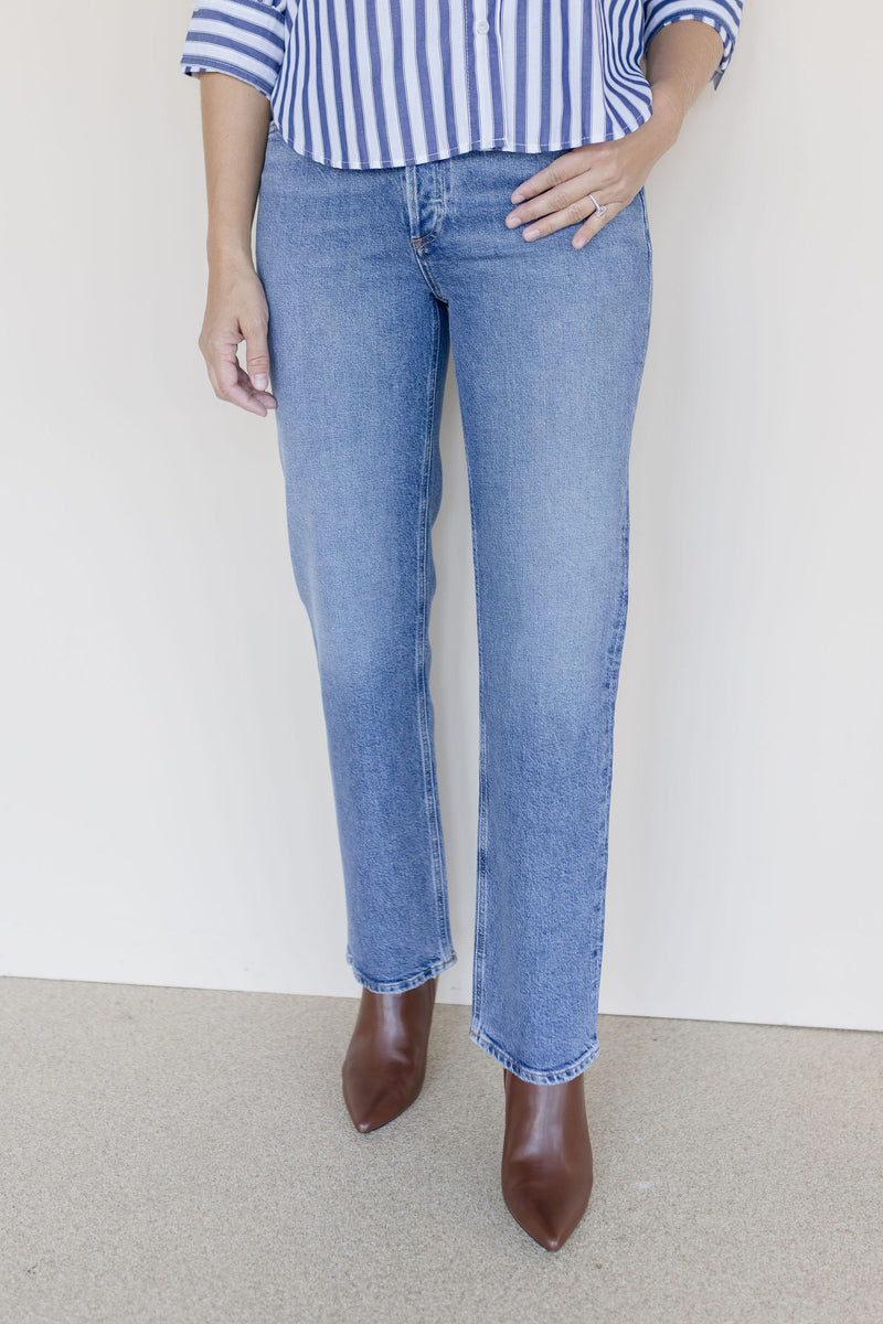AGOLDE Lana Vintage Straight Jean 30" Waive