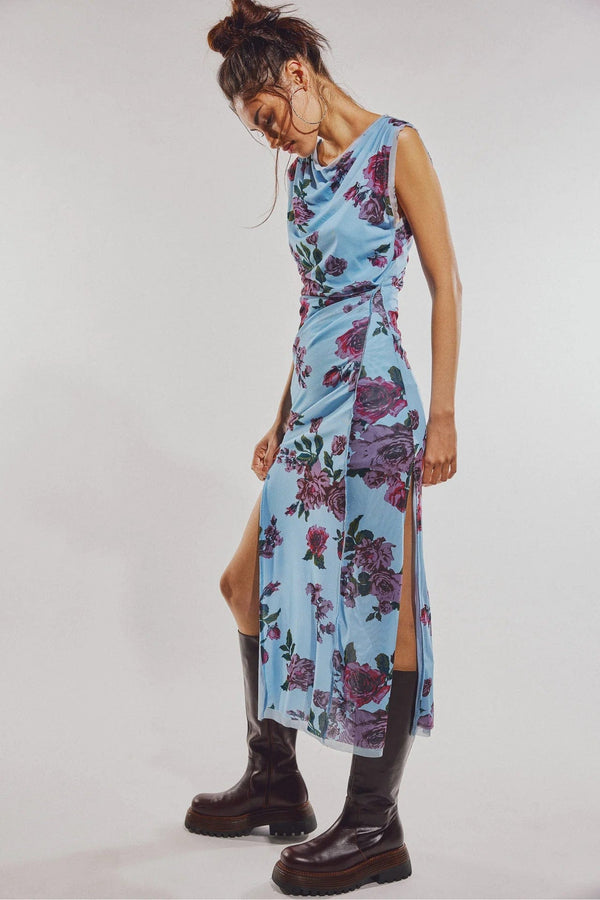 carmel floral mesh dress Carmel Floral Mesh Dress – Wild Dove Boutique