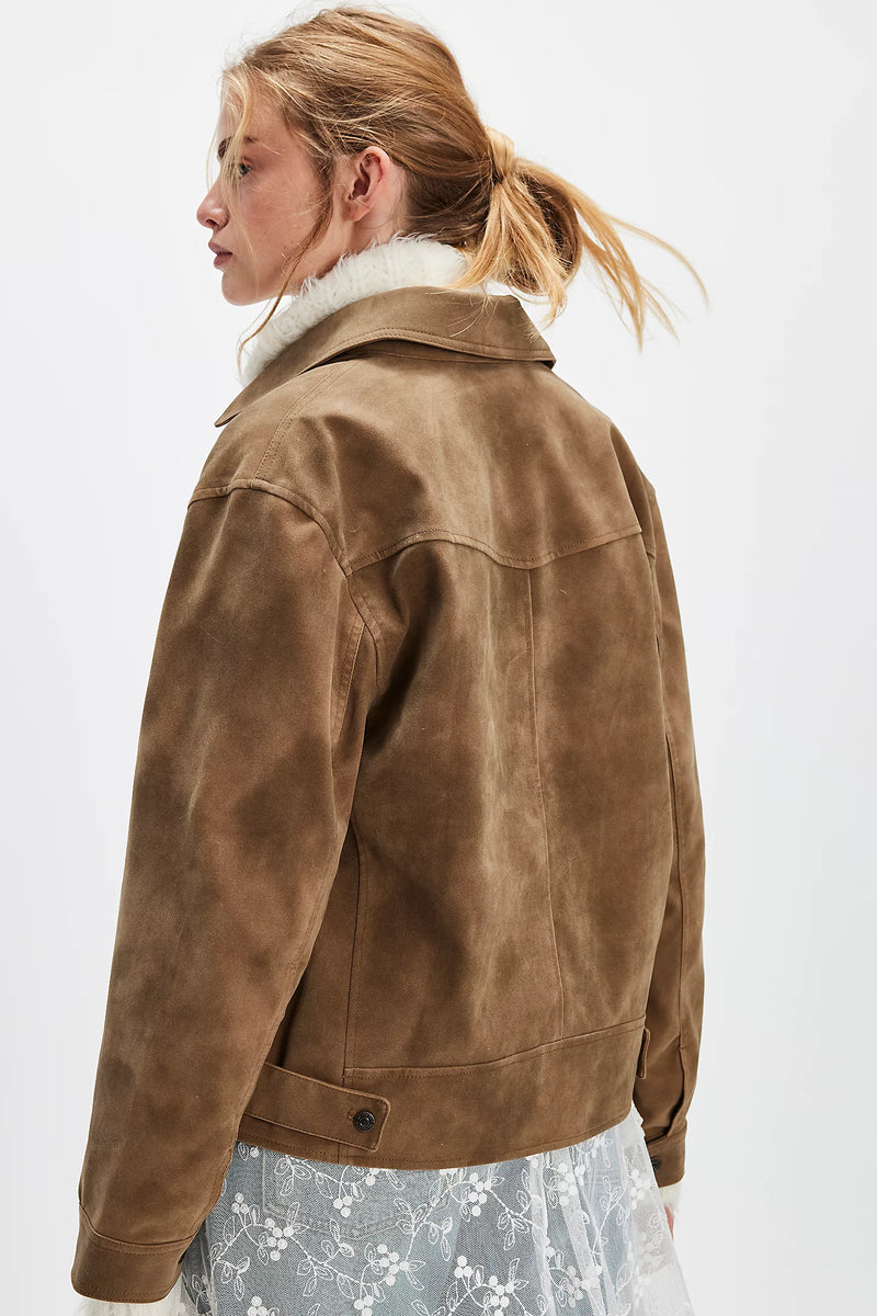 Free People Night Ranch Vegan Jacket