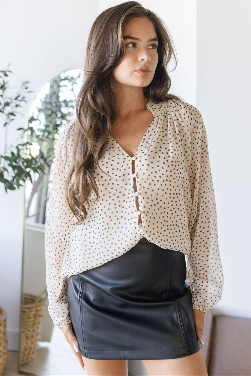 Gentle Fawn Annie Blouse Cream Print