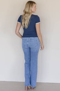 Gentle Fawn Dayna Tee Navy Ringer