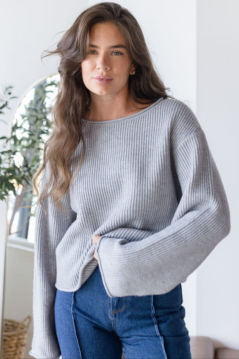 Gentle Fawn Elara Sweater Heather Grey