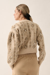 Gingersnap Crop Sweater by WREN The Label