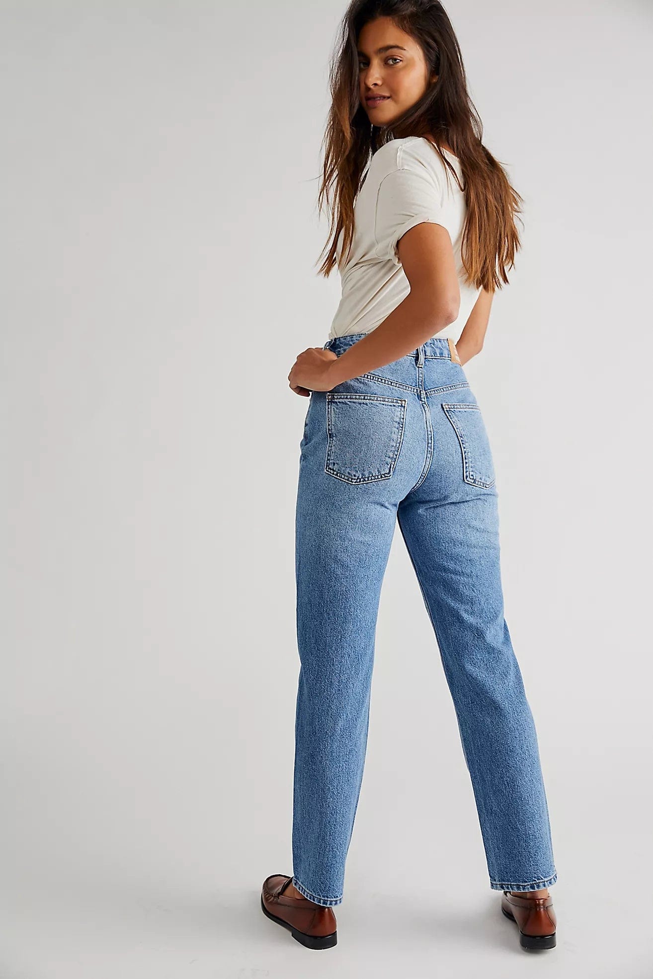 Free People Pacifica Straight-Leg Jeans