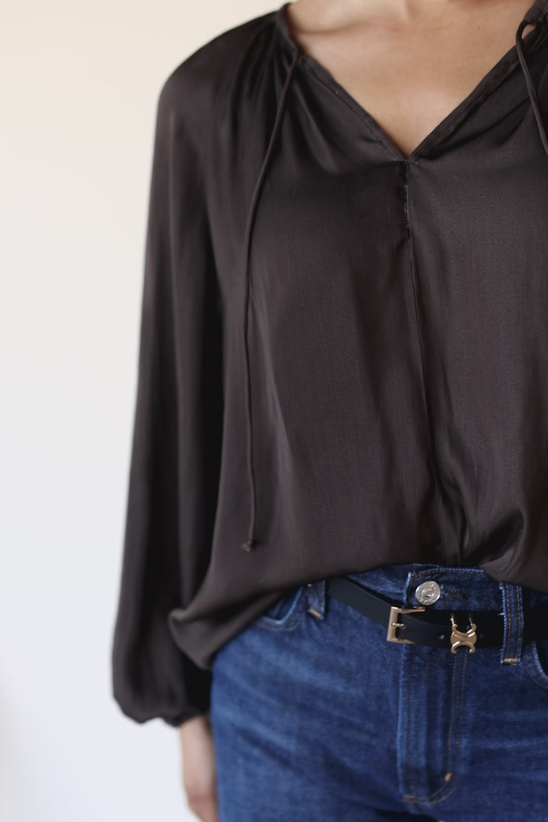 Elio Satin Blouse