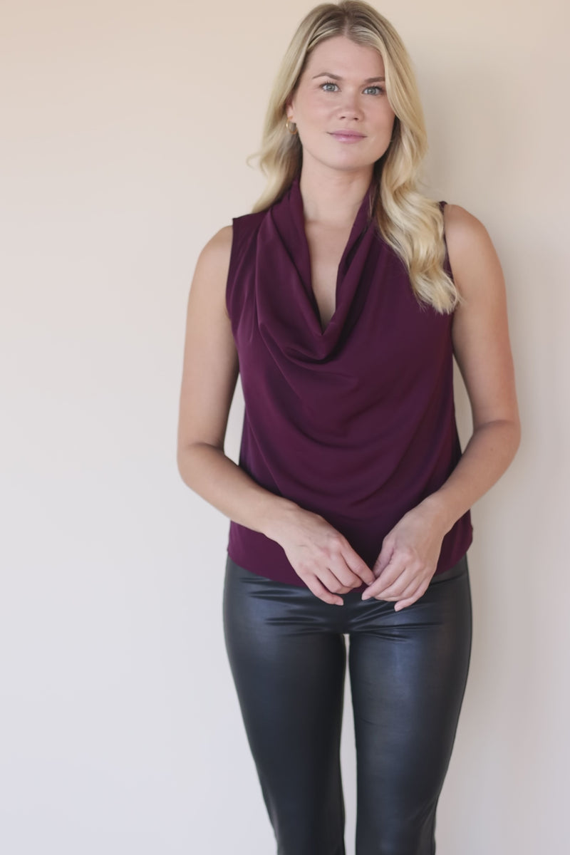 Olivia Cowl Neck Top