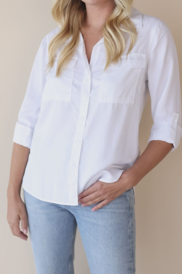 Talma Roll Tab Button Down