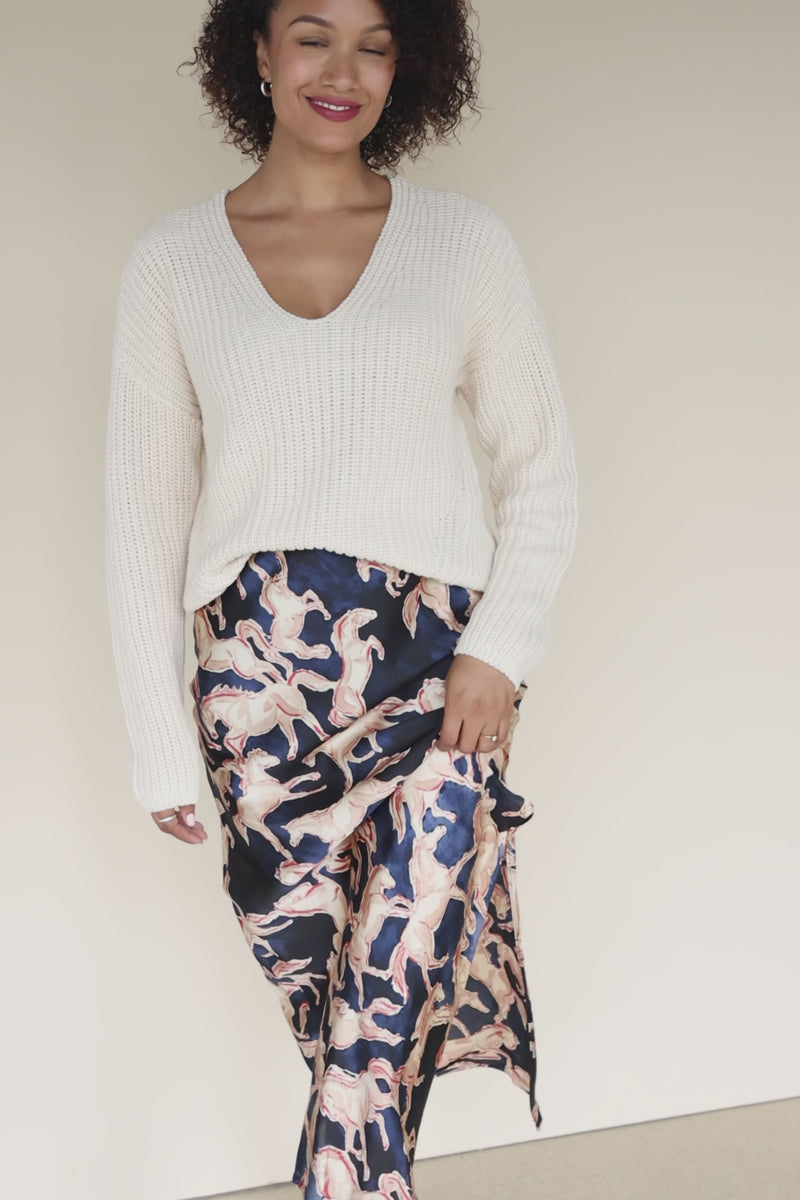 Ranger Midi Satin Skirt Ranger Midi Satin Skirt