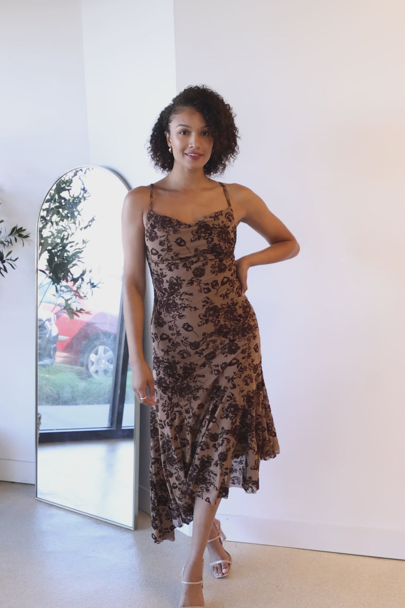 Julietta Cowl Neck Midi Dress Julietta Cowl Neck Midi Dress