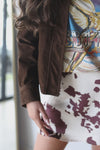 Maroney Cowhide Mini Skirt Maroney Cowhide Mini Skirt