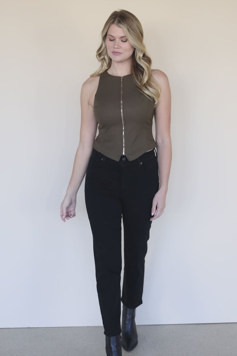 Nona Zip Front Vest Nona Zip Front Vest