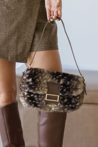 Sable Fur Baguette Dark Fawn