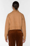 Velvet Heart Thomas Sweater Cropped Camel Colored Sweater