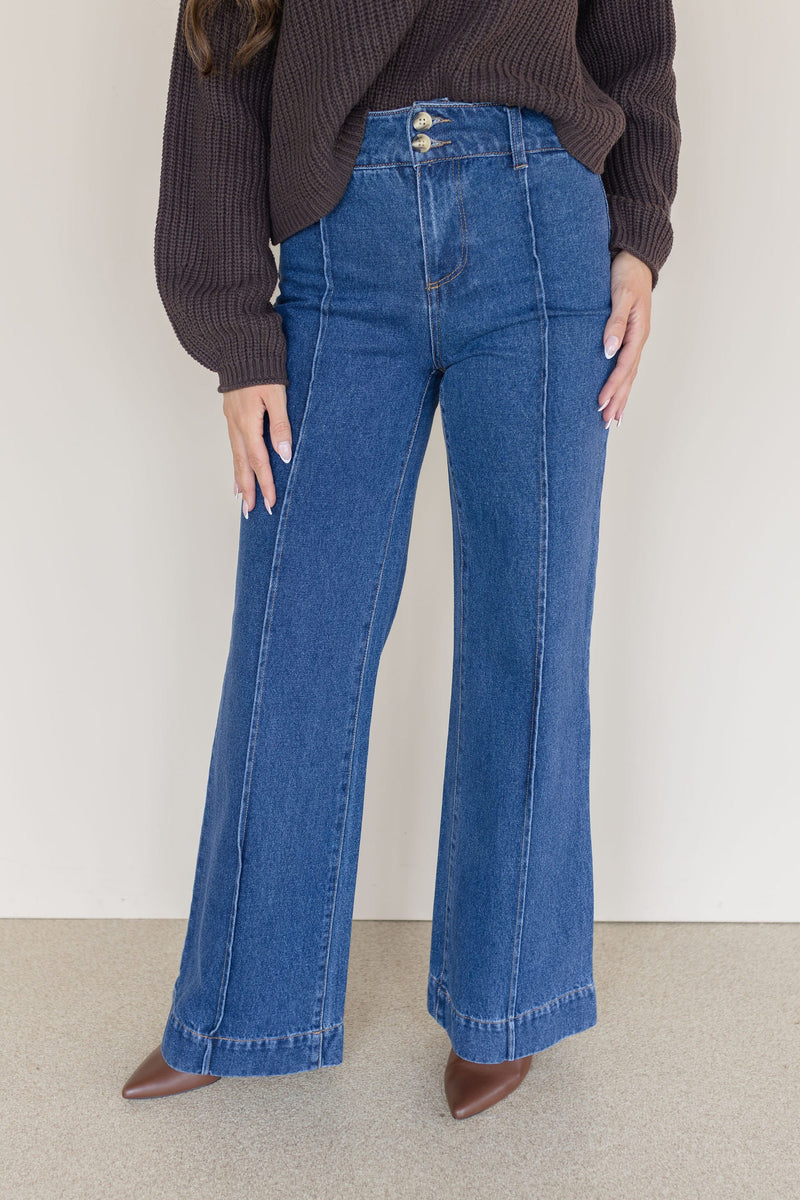 Velvet Heart Beth High Waisted Jeans Deep Indigo