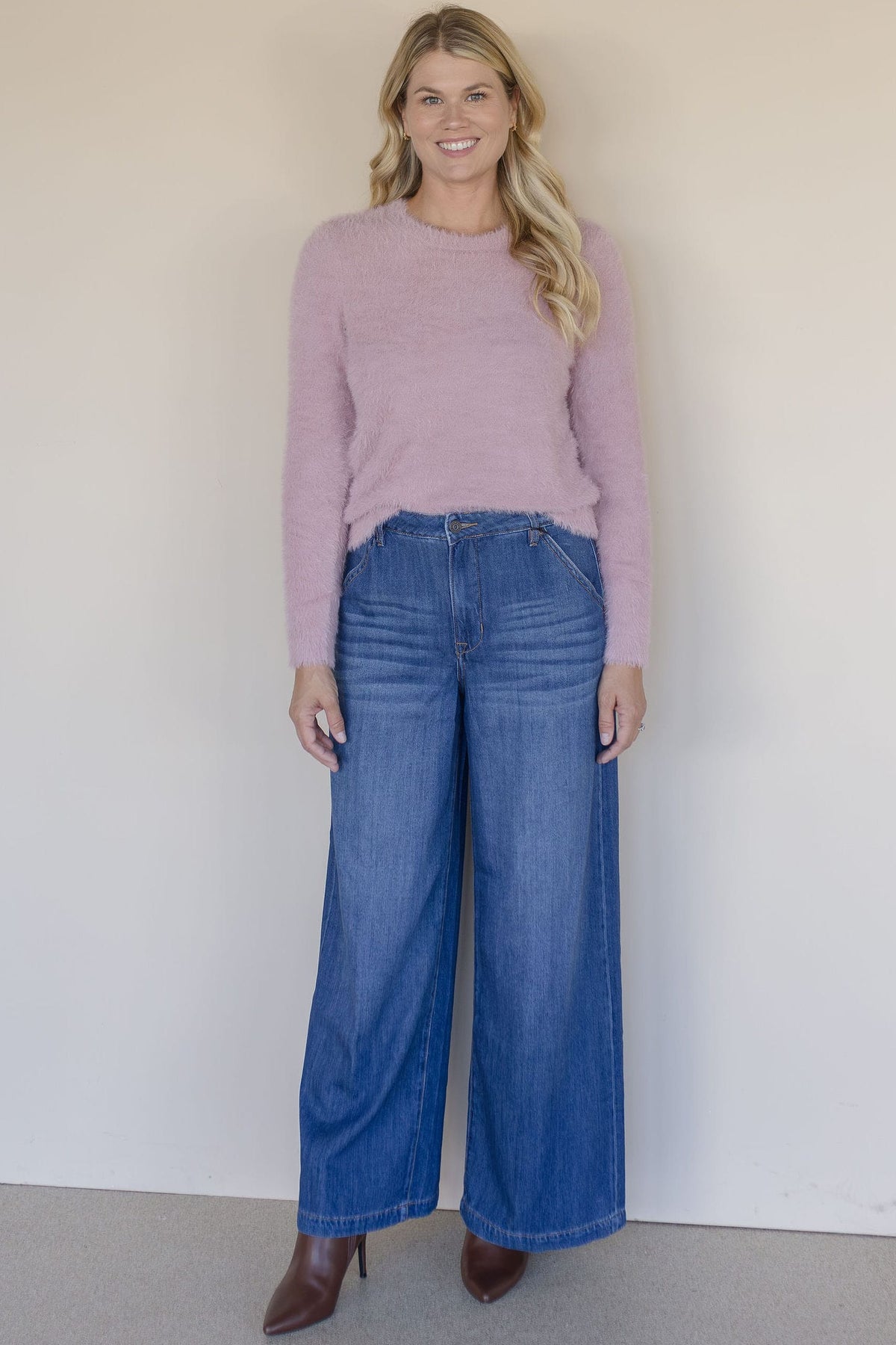 Velvet Heart Harmony Sweater Winter Mauve