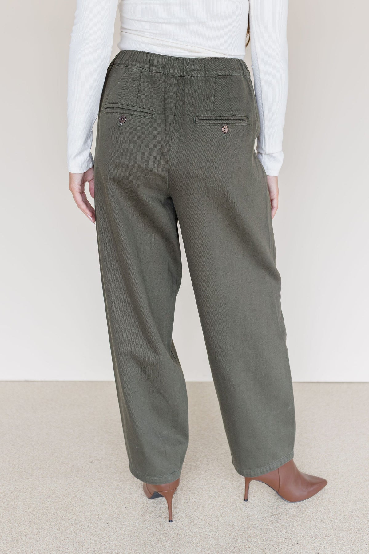 Velvet Heart Toni Twill Pants Dried Ivy