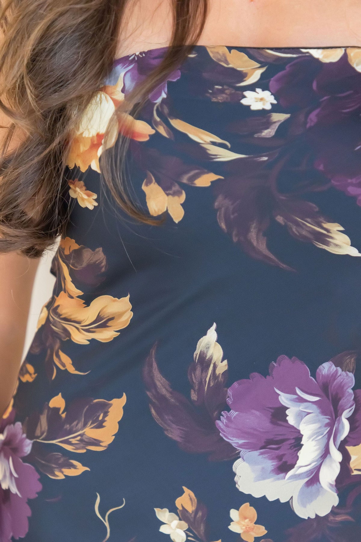 WREN The Label Art Of Bloom Strapless Maxi Dress Nightfall Floral