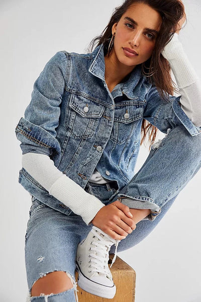 Free People Rumors Denim Jacket | Wild Dove Boutique | San