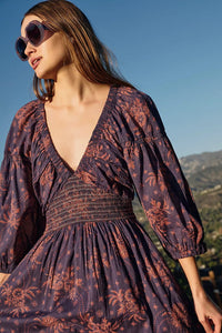 Free People Golden Hour Maxi Navy Combo